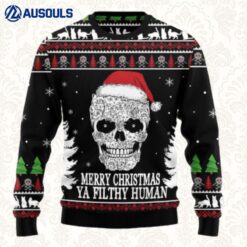 Cat Skull Santa Ugly Sweaters For Men Women Unisex