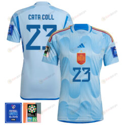 Cata Coll 23 Spain 1 Star FIFA Patch Women's National Team 2023-24 World Cup Away WOMEN Jersey