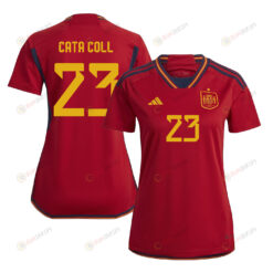 Cata Coll 23 Spain 1 Star Women's National Team 2023-24 World Cup Home Women Jersey