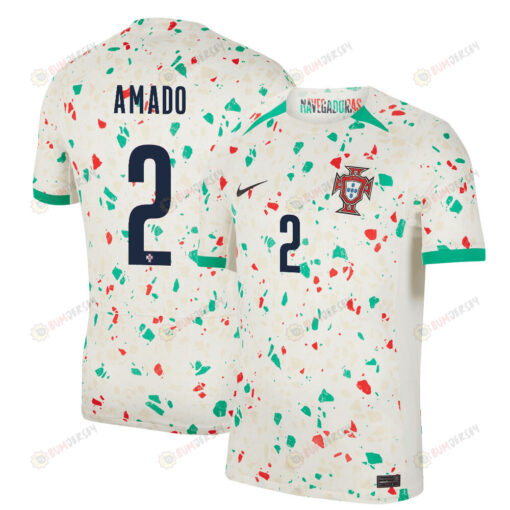 Catarina Amado 2 Portugal Women's National Team 2023-24 World Cup Away Men Jersey