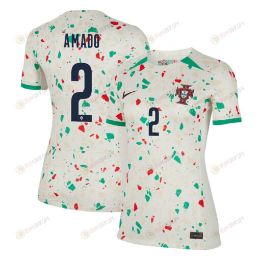 Catarina Amado 2 Portugal Women's National Team 2023-24 World Cup Away Women Jersey