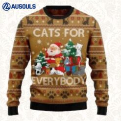Cats For Everybody Christmas Ugly Sweaters For Men Women Unisex