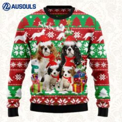Cavalier King Charles Spaniel Family Ugly Sweaters For Men Women Unisex