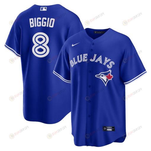 Cavan Biggio 8 Toronto Blue Jays Alternate Jersey - Royal