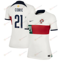 C?dric Soares 21 Portugal National Team 2022-23 Qatar World Cup Women Jersey - Away