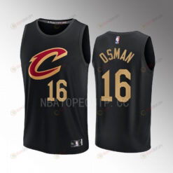 Cedi Osman Cavaliers 16 Black Men Jersey Fast Break Fast Break 2022-23 Statement