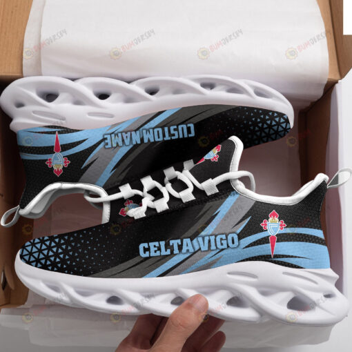 Celta Vigo Logo Custom Name Pattern 3D Max Soul Sneaker Shoes