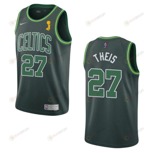 Celtics Daniel Theis 27 2022 Final Champions Jersey Earned Green