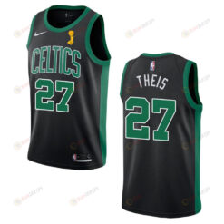 Celtics Daniel Theis 27 Statement 2022 Final Champions Jersey Black