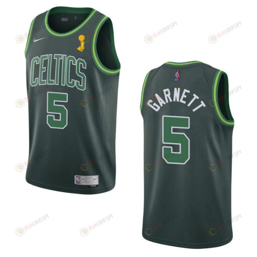Celtics Kevin Garnett 5 2022 Final Champions Jersey Earned Green