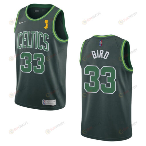 Celtics Larry Bird 33 2022 Final Champions Jersey Earned Green