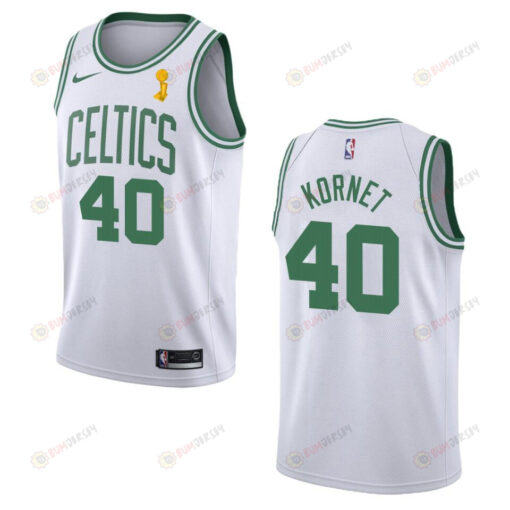 Celtics Luke Kornet 40 2022 Final Champions Jersey Association Edition White