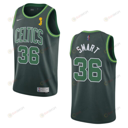 Celtics Marcus Smart 36 2022 Final Champions Jersey Earned Green