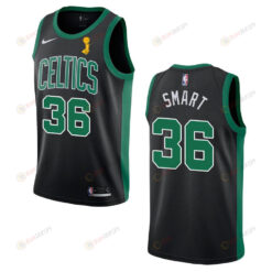 Celtics Marcus Smart Statement 2022 Final Champions Jersey Black