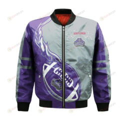 Centenary Gentlemen Bomber Jacket 3D Printed Flame Ball Pattern