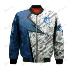 Central Connecticut Blue Devils Bomber Jacket 3D Printed Abstract Pattern Sport