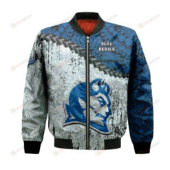 Central Connecticut Blue Devils Bomber Jacket 3D Printed Grunge Polynesian Tattoo