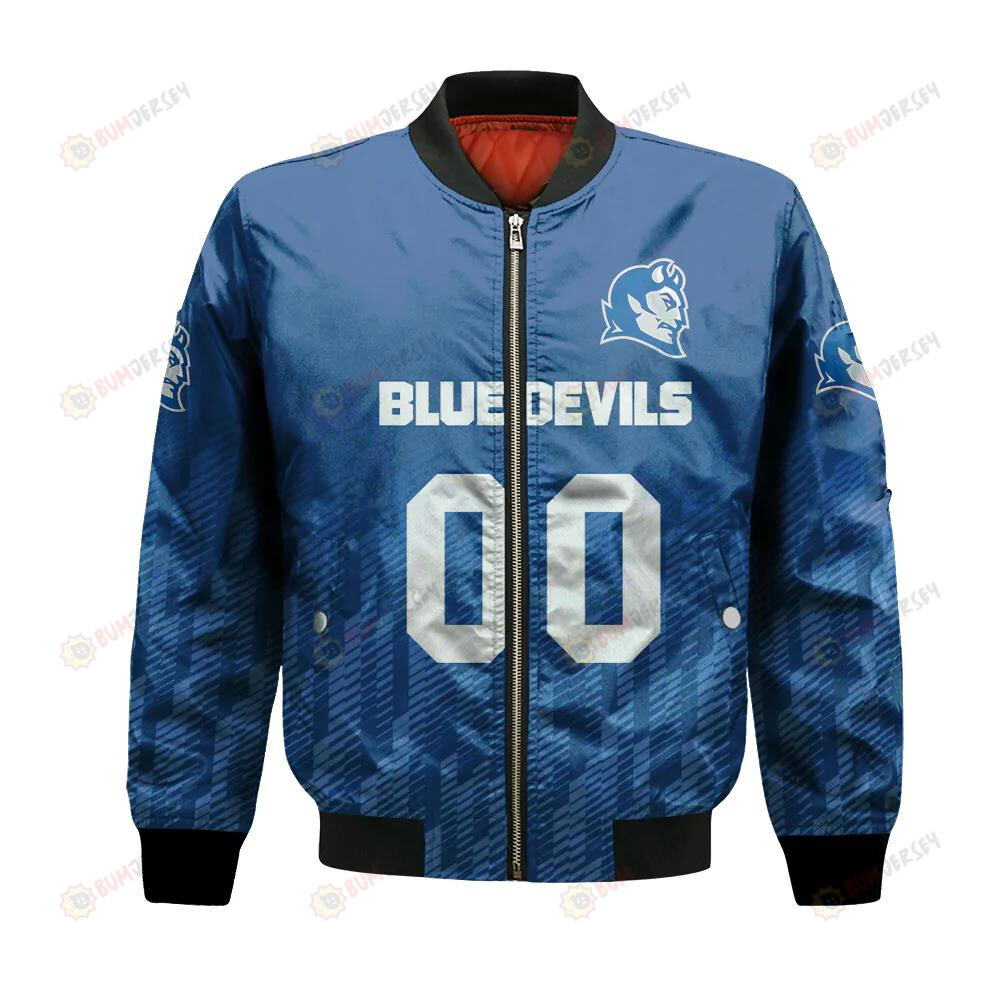 Central Connecticut Blue Devils Bomber Jacket 3D Printed Team Logo Custom Text And Number