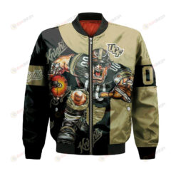 Central Florida Knights Bomber Jacket 3D Printed Football