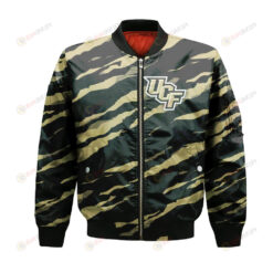 Central Florida Knights Bomber Jacket 3D Printed Sport Style Team Logo Pattern