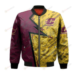 Central Michigan Chippewas Bomber Jacket 3D Printed Abstract Pattern Sport