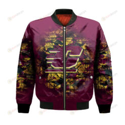 Central Michigan Chippewas Bomber Jacket 3D Printed Camouflage Vintage