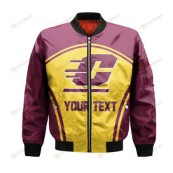Central Michigan Chippewas Bomber Jacket 3D Printed Curve Style Sport