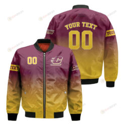 Central Michigan Chippewas Fadded Bomber Jacket 3D Printed