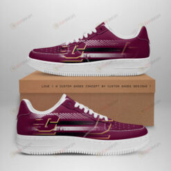 Central Michigan Chippewas Logo Pattern Air Force 1 Printed In Maroon