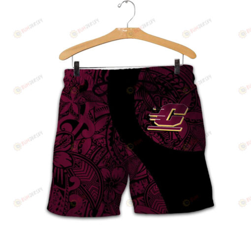 Central Michigan Chippewas Men Shorts Polynesian