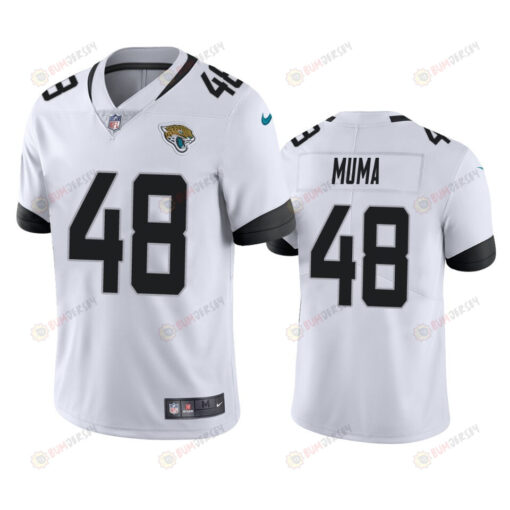 Chad Muma 48 Jacksonville Jaguars White Vapor Limited Jersey