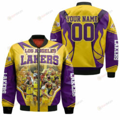 Champions Los Angeles Lakers Western Conference 3D Customized Pattern Bomber Jacket