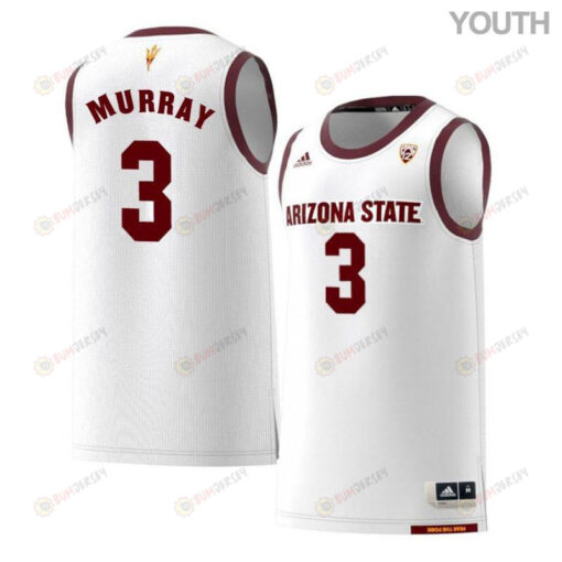 Chance Murray 3 Arizona State Sun Devils Retro Basketball Youth Jersey - White