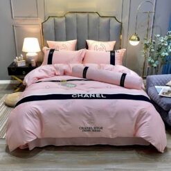 Chanel Baby Pink Long-Staple Cotton Bedding Set