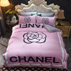 Chanel Camelia Bedding Set In Pink