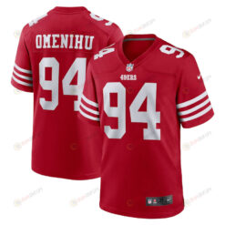 Charles Omenihu San Francisco 49ers Game Player Jersey - Scarlet