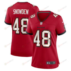 Charles Snowden 48 Tampa Bay Buccaneers Women's Home Game Player Jersey - Red