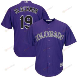 Charlie Blackmon Colorado Rockies Alternate Official Cool Base Player Jersey - Purple