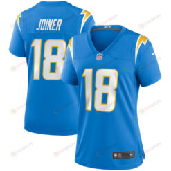 Charlie Joiner 18 Los Angeles Chargers Women's Game Retired Player Jersey - Powder Blue