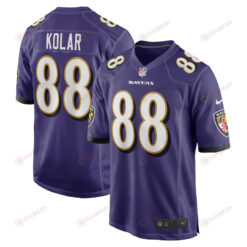 Charlie Kolar Baltimore Ravens Player Game Jersey - Purple