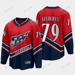 Charlie Lindgren 79 Washington Capitals 2022 Special Edition Reverse Retro Red Jersey