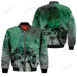 Charlotte 49ers Bomber Jacket 3D Printed Coconut Tree Tropical Grunge