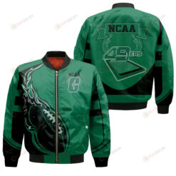 Charlotte 49ers Bomber Jacket 3D Printed - Fire Football