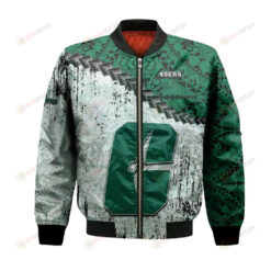 Charlotte 49ers Bomber Jacket 3D Printed Grunge Polynesian Tattoo