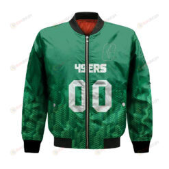 Charlotte 49ers Bomber Jacket 3D Printed Team Logo Custom Text And Number