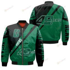 Charlotte 49ers Logo Bomber Jacket 3D Printed Cross Style