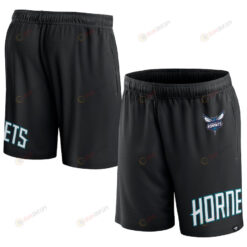 Charlotte Hornets Black Free Throw Mesh Shorts - Men