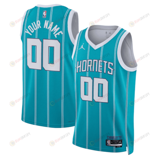 Charlotte Hornets Custom 00 Men 2022/23 Swingman Jersey - Icon Edition