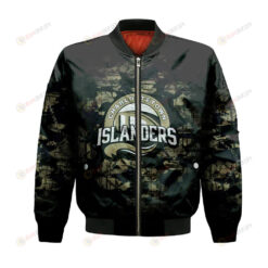 Charlottetown Islanders Bomber Jacket 3D Printed Camouflage Vintage