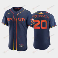 Chas McCormick 20 Houston Astros Men's Jersey 2022-23 City Connect - Navy